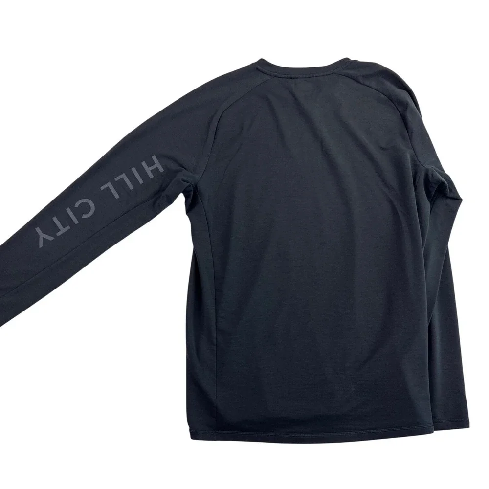 Hill City Training Long Sleeve Shirt Men XL Gray Lyocell Performance‎ Stretch